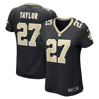 womens nike alontae taylor black new orleans saints game pl